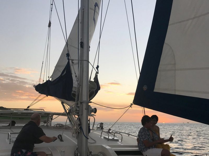 sunset catamaran cruise costa rica